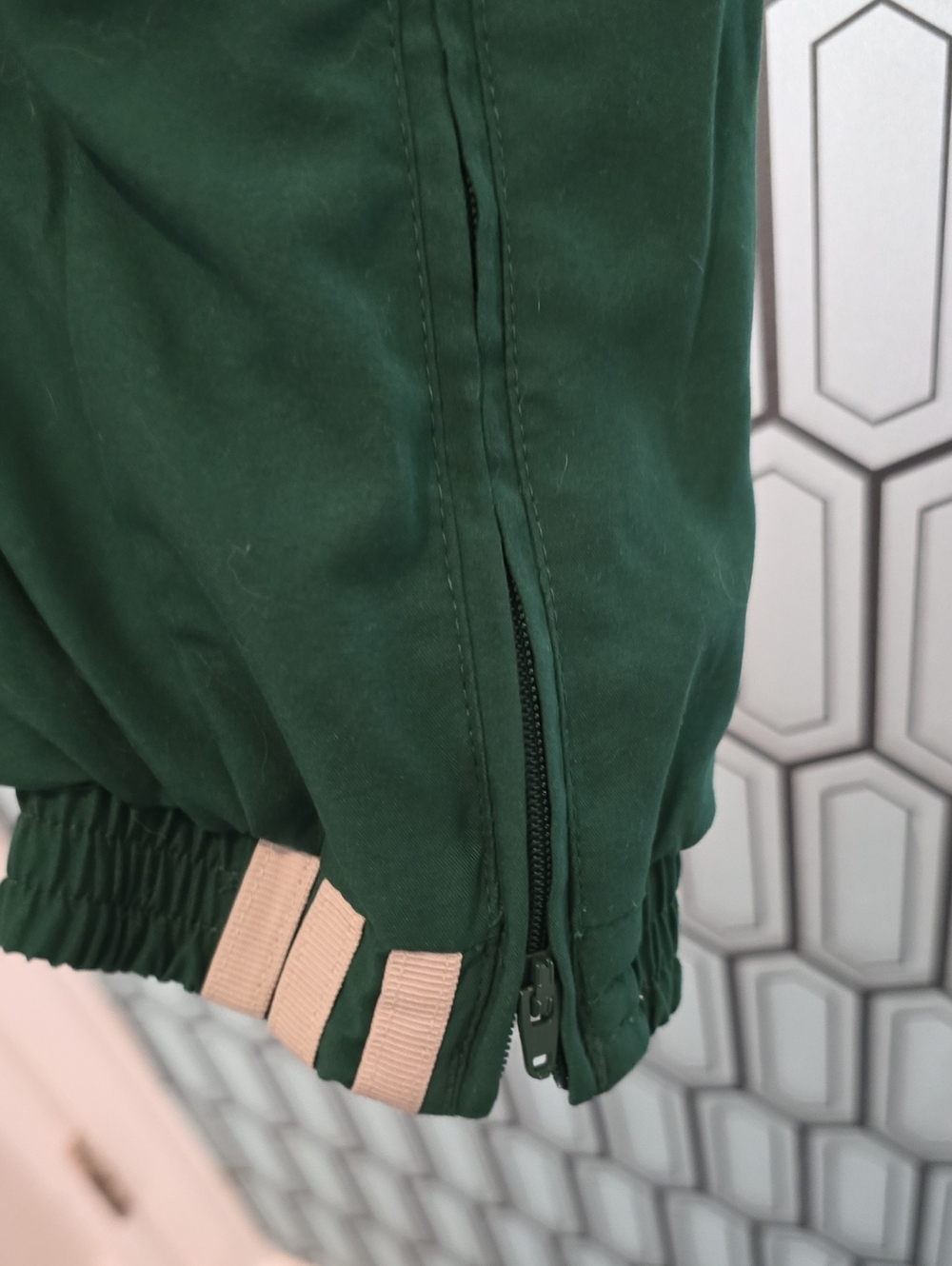 adidas Two-Tone Green Track Joggers - Picture 5 of 5